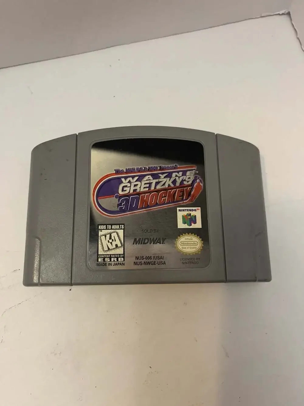 Wayne Gretzky's 3D Hockey Nintendo 64 N64 Video Game Cartridge